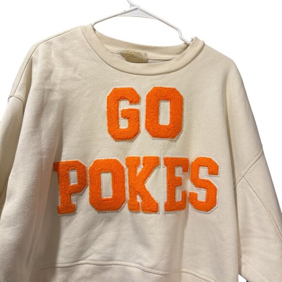 Judith March “Go Pokes” Cropped Sweatshirt – Size XL - Picture 3 of 5